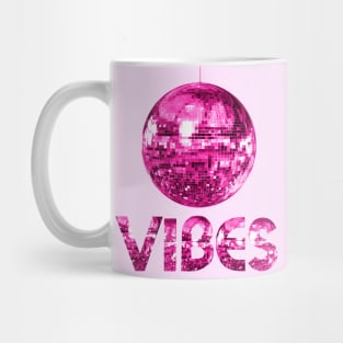 Seventies Pink Discoball Vibes Mug